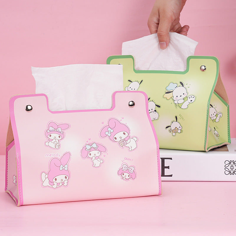 Cute cartoon tissue box household car universal pumping box living room dining room bathroom kitchen waterproof pumping box