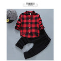 autumn korean style girls' cartoon cat denim cotton long-sleeve overalls two-piece kids' outfit set