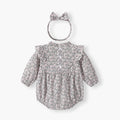 Newborn baby romper - autumn new arrivals: baby girl princess bodysuit, 100-day celebration outfit, long-sleeve autumn clothes for toddlers