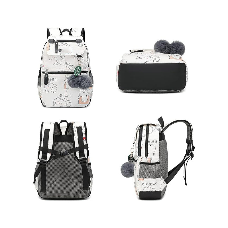 School bag, junior high school students, men and women, high value, large capacity, light travel, simple backpack, college student backpack.