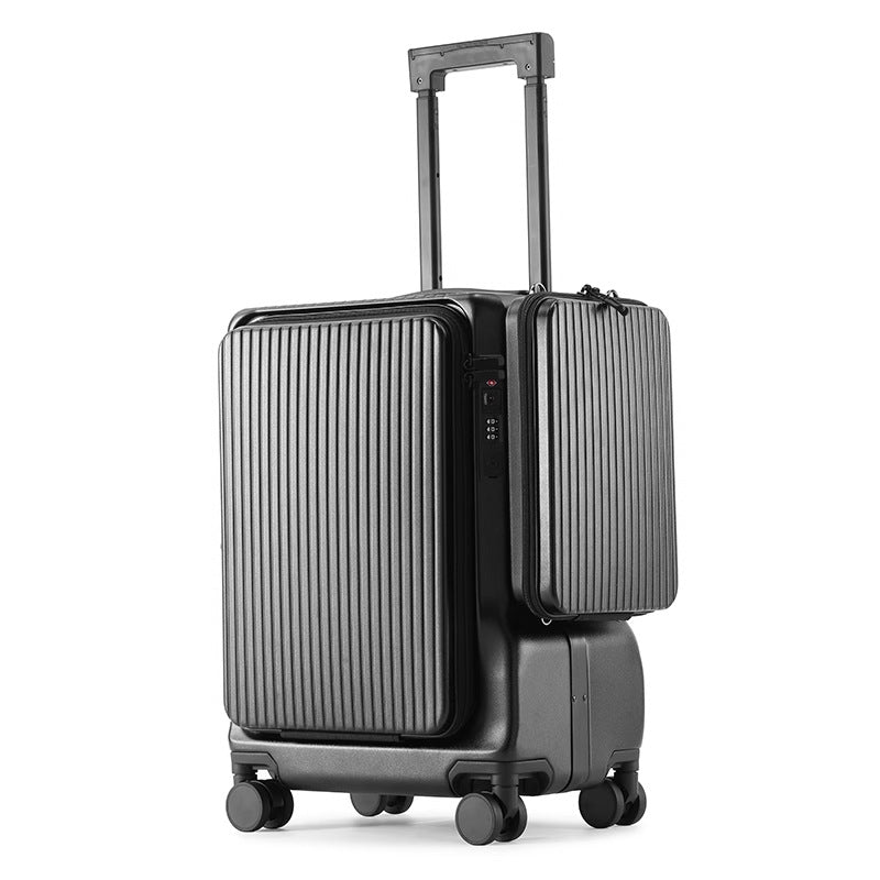 Multi-functional trolley case with side hanging bag Boarding luggage Universal wheel Business and leisure business travel high-end travel luggage