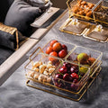Nordic light luxury plastic beauty salon fruit snack plate snack tea snack sugar ktv dried fruit plate high appearance storage