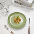 Scandinavianins style casualpure colorfor home breakfast plate, high-looking ceramic steak plate, dessert plate, pasta plate