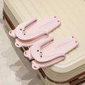 Bear foldable slippers couple travel convenient non-slip outdoor flip-flops beach shoes business trip flip-flops