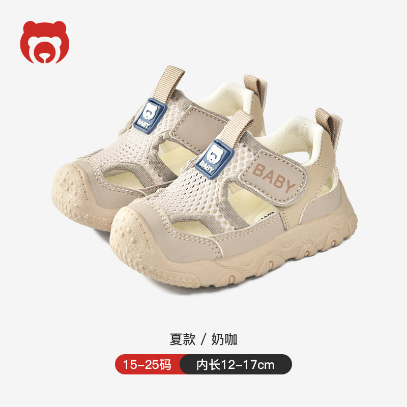 Summer new arrivals: baby boys' first walker sandals, infant soft-soled functional cartoon shoes, toddler footwear for ages 1-3