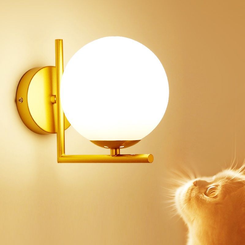 Bedside lamp wall lamp bedroom simple creative decoration background wall lamp nordic post-modern staircase aisle lamp