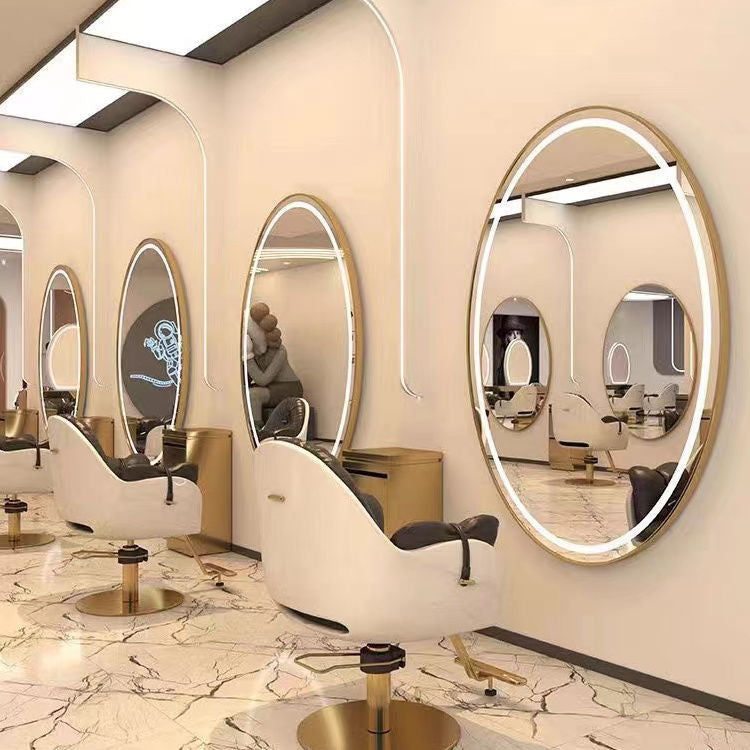 Influencer-approved salon mirror with lights - professional barber mirror for hair cutting, wall-mounted vanity mirror for hair salons