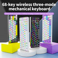 Longweishi ak68 key wireless wired bluetooth three-mode mechanical keyboard customized plug-in pbt game e-sports rgb