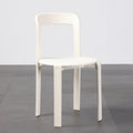 Nordic plastic chair - thickened, stackable dining chair for restaurants, cafes, indoor/outdoor use - dopamine backrest dining chair