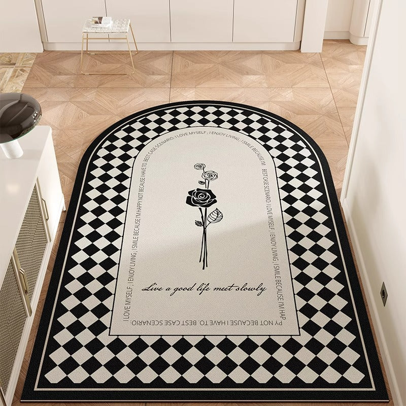 High-end doormat for entryway, home anti-slip floor mat,  new style, minimalist modern luxury, no-wash