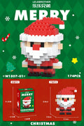 Compatible with lego santa claus christmas building set, christmas tree holiday kids' gift, toys for boys and girls