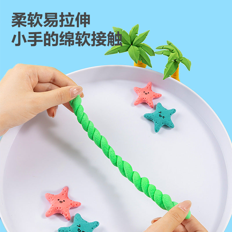 Deli Clay Kindergarten Plasticine 24 Colors Ultra Light Clay Tools Clay Toolbox Set Color Clay Set