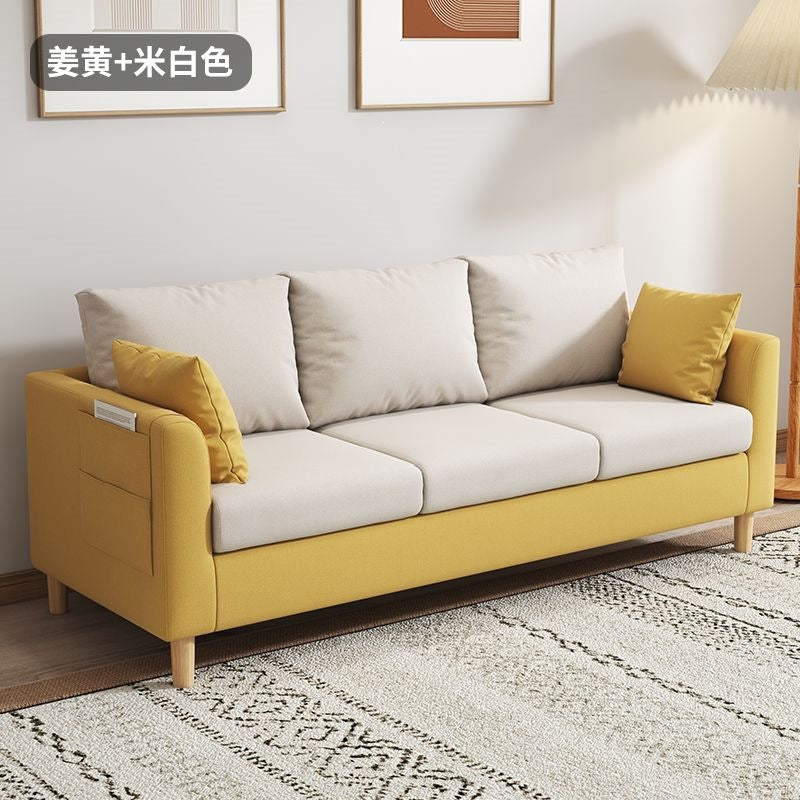Bedroom double sofa small apartment scandinaviancasual modern economical rental house living room popular small sofa