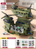 "green" electric propeller transport aircraft + charging set + building block minifigure * 1 + 10 alloys