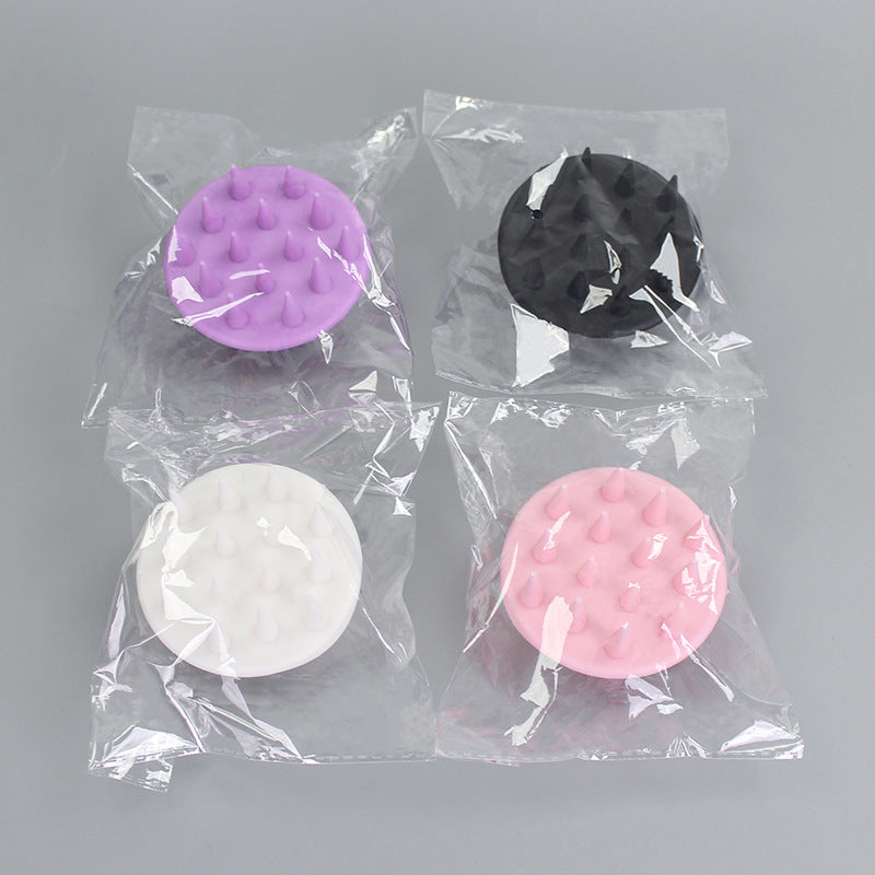 Beauty & hairdressing massage scalp shampoo brush - tpr silicone-like soft hair brush for gentle scalp cleansing & detangling