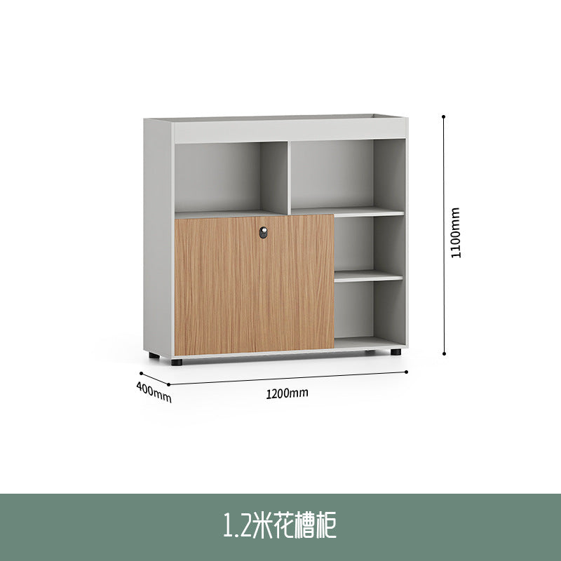 New arrival file cabinet low cabinet information cabinet wooden lockable file cabinet office storage side cabinet partition cabinet