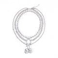 hot-selling stylish cherry skull necklace for women niche stylesense of design hip hop punk metal style multi-layer clavicle chain