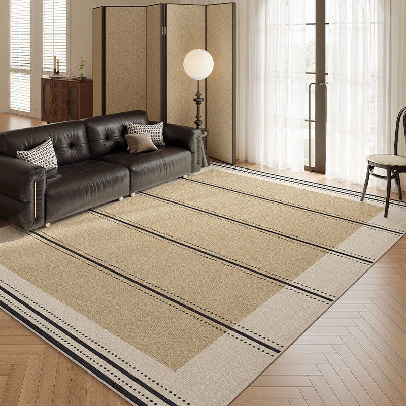 Carpet living room cream style waterproof maintenance-free  new style retro sofa coffee table no-wash and wipeable medieval floor mat