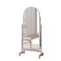 Influencer-style full-length mirror for home bedroom, freestanding, portable dressing mirror, stainless steel slimming mirror, large mirror for dancing