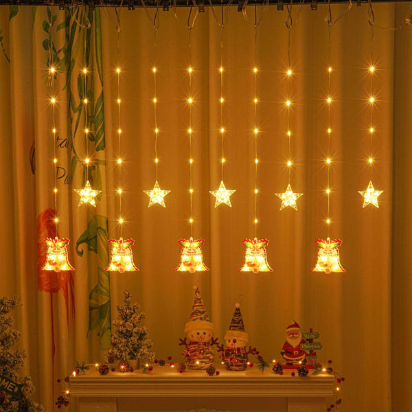 Cross-border new leather line lights, curtain lights, Christmas light strings, decorative lights, LED light strings, room holiday Christmas lights