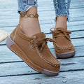 plus sizespring & fallnew arrival rocking shoes plaid soft bottomladieswear shoes hidden heelthick solecasualflats women's wholesale
