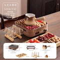 [seventeen-piece set] moonlight cup + roasted milk can + stove drawer set + cup holder + storage tray