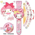 Tiktok viral hello kitty projector watch - kids' cartoon electronic watch - kuromi toy watch for boys and girls