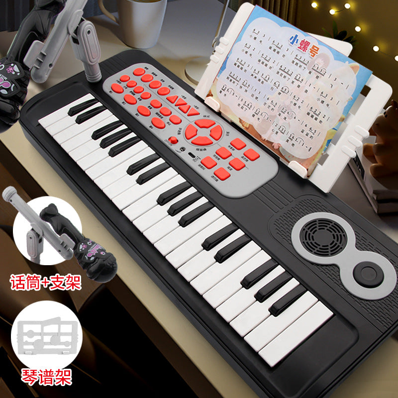 Kids' 37-key electronic keyboard piano - musical instrument toy for beginners, multifunctional, perfect gift