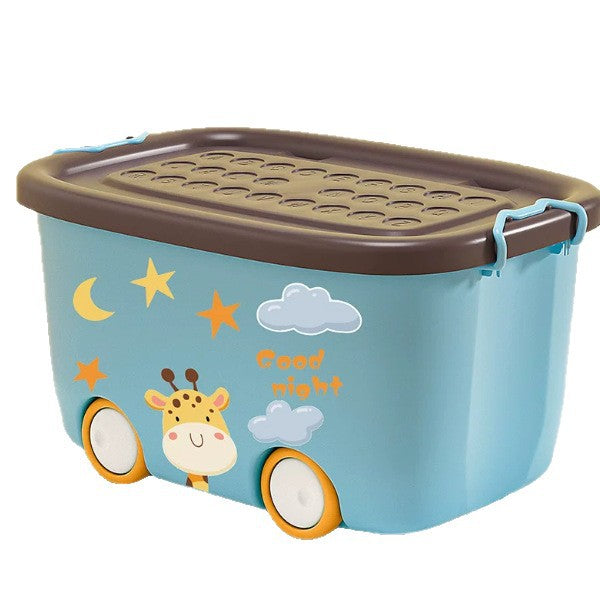 Large capacity kids' clothing storage bin - extra large organizer for baby toys, dolls, books, and more
