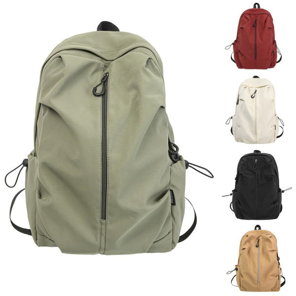 The new Korean version of the casual backpack is simple, lightweight, anti-splashing, high school college student schoolbag, and large-capacity backpack.