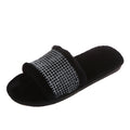 Slipper 2024 winter export fashion rhinestone pattern flat cotton slippers for women - perfect for cross-border e-commerce and us/european markets