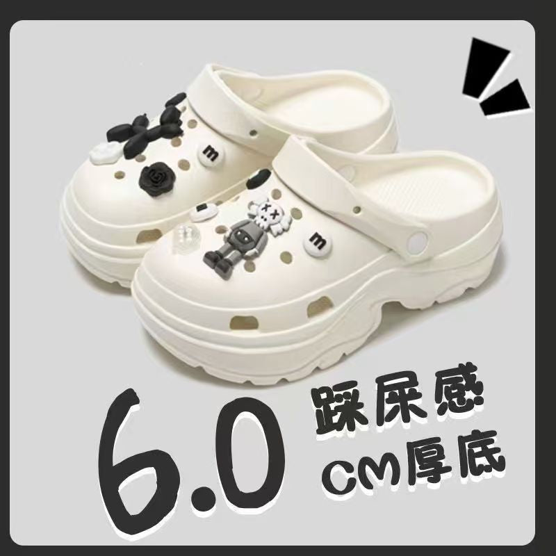 Eva height increasing clogs women's summer thick sole best selling slippers south american export petites outwear beach sandals
