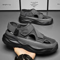 Crocs 2026 new summer outwear dad driving sandals men thick sole mesh sports beach shoes men