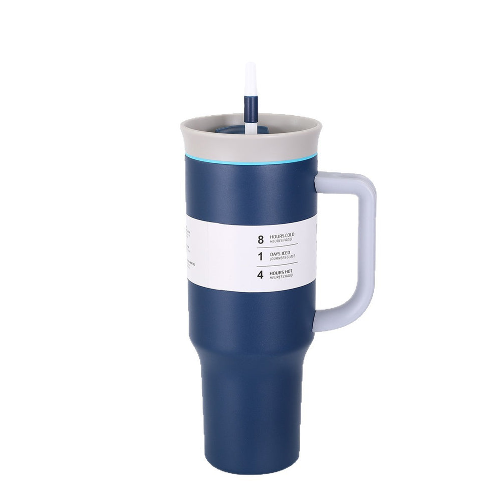 Amazon 40oz large capacity car cup 304 stainless steel vacuum insulated tumbler with straw and handle - ice tumbler