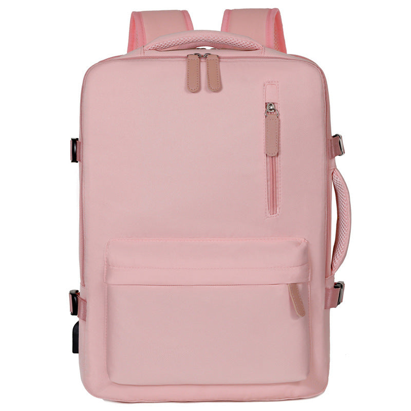 New Simple Business Backpack Large Capacity Lightweight Leisure Student School Bag Short Trip Travel Laptop Backpack