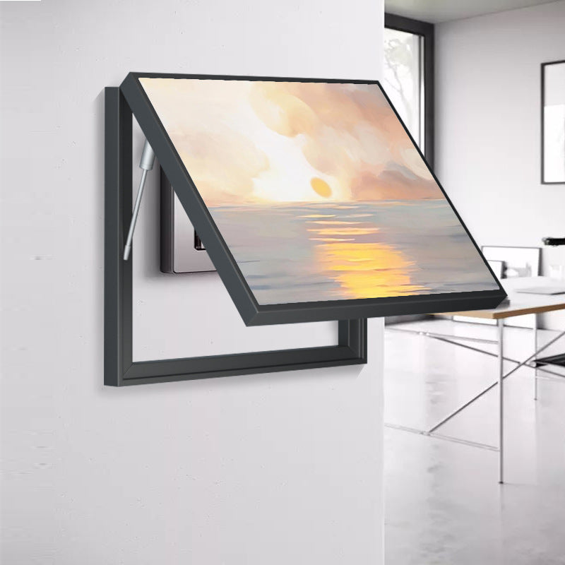 Nordic wind distribution box decorative painting modern abstract meter box decoration blocking restaurant electric switch box weak electric box hanging painting