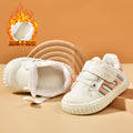 Toddler shoes for baby boys 0-1-3 years old, autumn/winter infant and toddler shoes for baby girls, soft sole non-slip, fleece-lined, extra thick cotton shoes