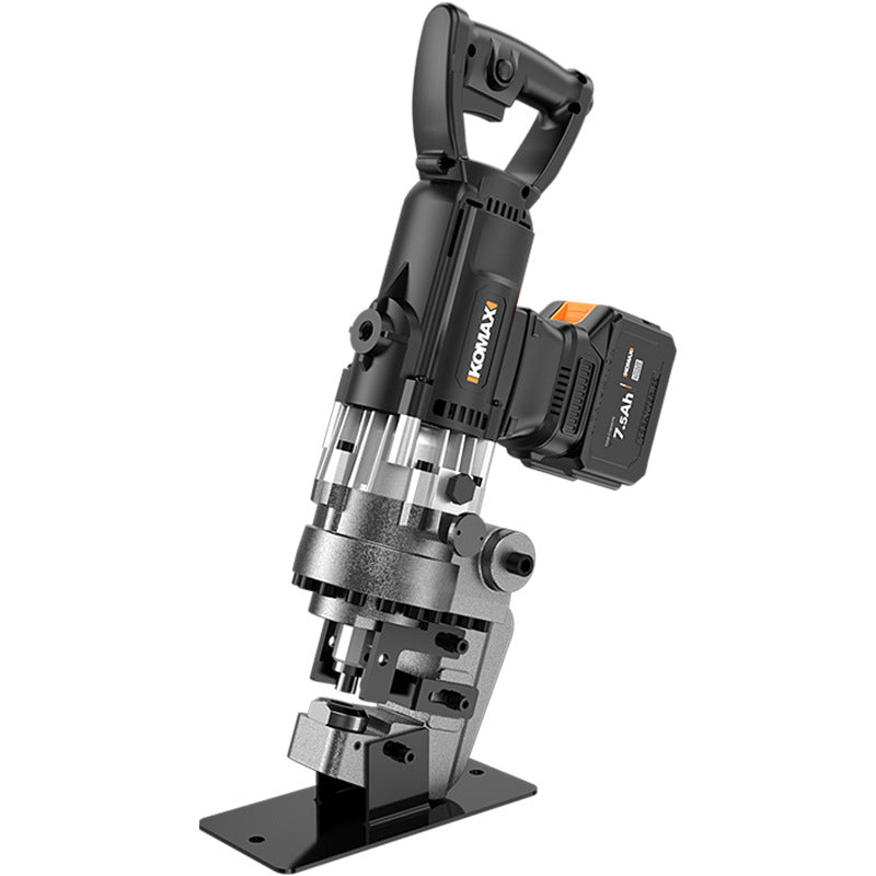 Electric hydraulic punching machine manual small punching machine satchel type angle iron stainless steel channel steel opening punching handy gadget