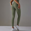 fashionnew arrival seamless knitting butt high waist tummy control yoga pants sports running fitness nine-point pants