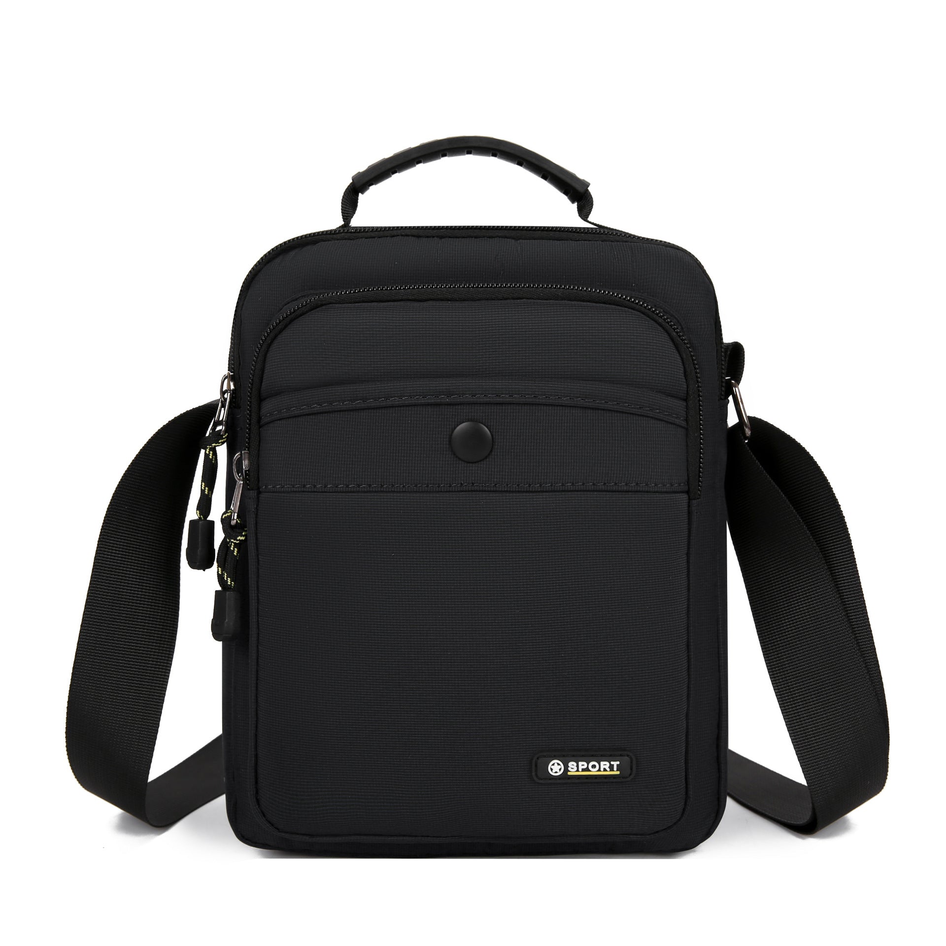 New men's bag business casual men's messenger bag urban simple shoulder handbag multi-layer outdoor small bag
