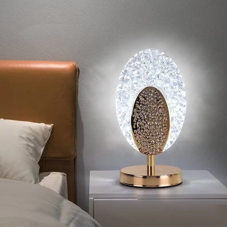 Touch-controlled charging table lamp, bedroom bedside lamp, modern nordic light luxury plug-in led ambient decorative warm night light