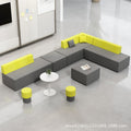 Office sofa irregular shape training institution patchwork sofa reception rest area business reception casual sofa sf-02