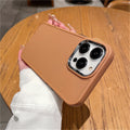 Suitable for apple 16pro metal photo frame mobile phone case iphone7p/xr caramel color protective cover suitable for all series