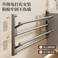 No-drill slipper rack, wall-mounted over-the-door multifunctional bathroom foldable shoe organizer for toilet and washroom shoe storage