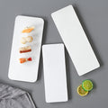 Xiangyuanmei melamine tableware white plate rectangular commercial catering beef plate plastic dinner plate hot pot mutton plate