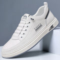 Men's leather sneakers - spring 2026 new collection: breathable, athletic, casual, trendy, and versatile white shoes for teens and young adults
