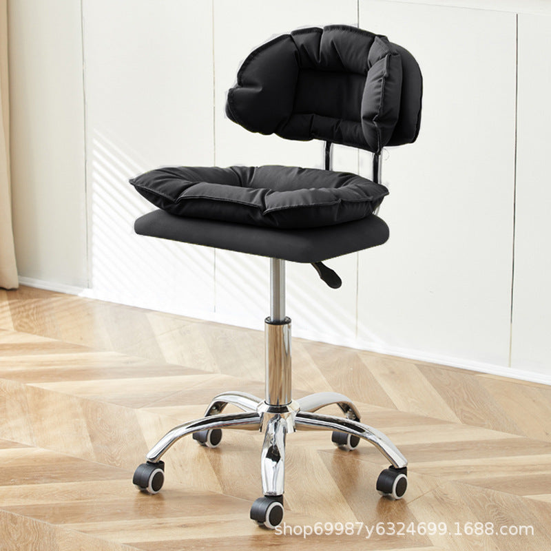 Beauty Chair Nail Art Eyelash Stool Barber Shop Backrest Lifting Chair Household Girls Bedroom Dressing Stool