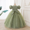 hot-selling dresses for girls, flower girls, wedding dresses, accessible luxury, niche, simple mesh, children's catwalk host costumes