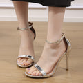 2025 summer new arrivals: french chic high-heeled sandals - elegant, minimalist black heels for summer