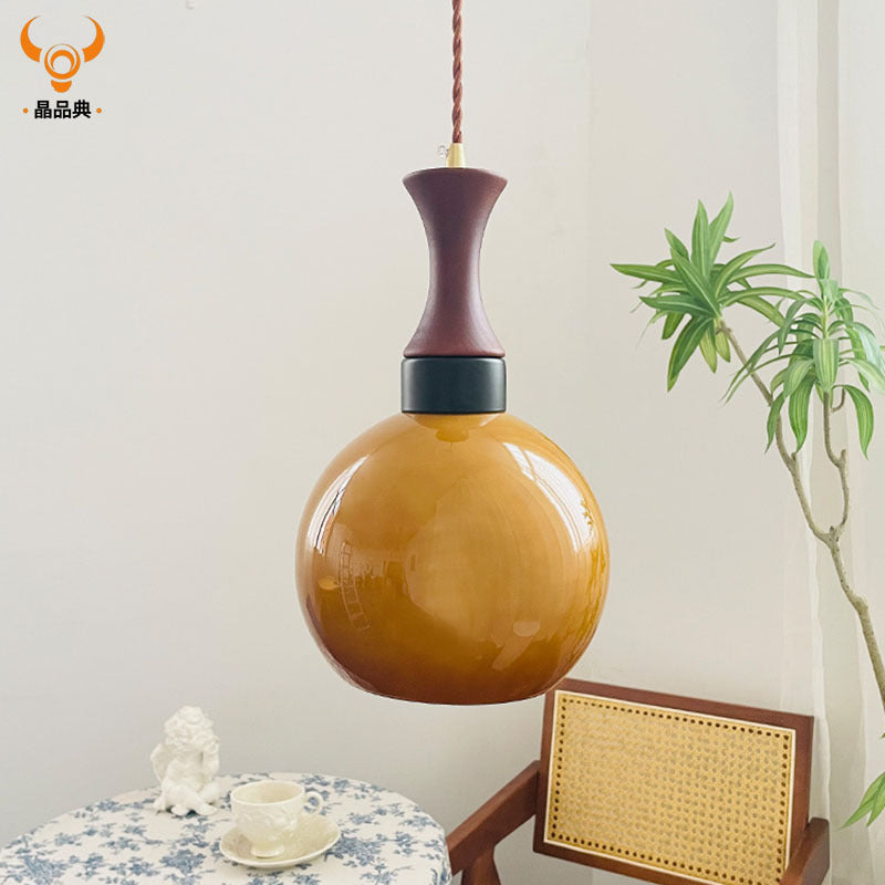 Bauhaus Bedside Chandelier Vintage Italian Space Age Lighting Restaurant Dining Table Bar Single Head Glass Light